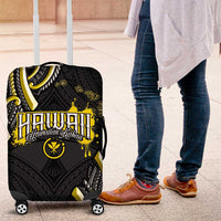 Traditional Art Hawaiian Kakau Tattoos Luggage Cover Yellow Color - Polynesian Pride