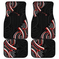 Traditional Art Hawaiian Kakau Tattoos Car Mats Red Color - Polynesian Pride