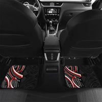 Traditional Art Hawaiian Kakau Tattoos Car Mats Red Color - Polynesian Pride