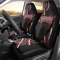 Traditional Art Hawaiian Kakau Tattoos Car Seat Cover Red Color - Polynesian Pride