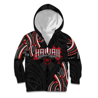 Traditional Art Hawaiian Kakau Tattoos Kid Hoodie Red Color - Polynesian Pride