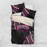 Traditional Art Hawaiian Kakau Tattoos Bedding Set Pink Color - Polynesian Pride