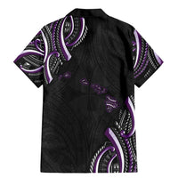 Traditional Art Hawaiian Kakau Tattoos Family Matching Mermaid Dress and Hawaiian Shirt Purple Color - Polynesian Pride