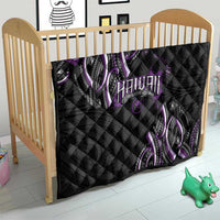 Traditional Art Hawaiian Kakau Tattoos Quilt Purple Color - Polynesian Pride