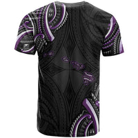 Traditional Art Hawaiian Kakau Tattoos T Shirt Purple Color - Polynesian Pride