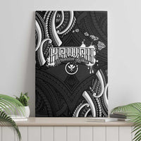 Traditional Art Hawaiian Kakau Tattoos Canvas Wall Art White - Polynesian Pride