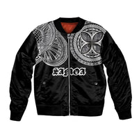 Samoa Traditional Tattoo Bomber Jacket Tribal Tatau Pattern