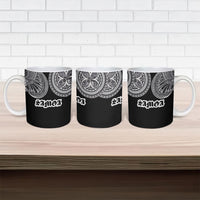 Samoa Traditional Tattoo Ceramic Mug Tribal Tatau Pattern