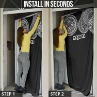 Samoa Traditional Tattoo Door Cover Tribal Tatau Pattern