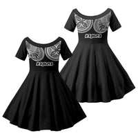 Samoa Traditional Tattoo Family Matching Mermaid Dress and Hawaiian Shirt Tribal Tatau Pattern