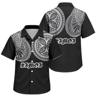 Samoa Traditional Tattoo Family Matching Tank Maxi Dress and Hawaiian Shirt Tribal Tatau Pattern
