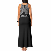 Samoa Traditional Tattoo Tank Maxi Dress Tribal Tatau Pattern