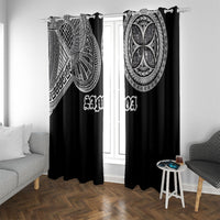 Samoa Traditional Tattoo Window Curtain Tribal Tatau Pattern