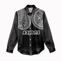 Samoa Traditional Tattoo Women Casual Shirt Tribal Tatau Pattern