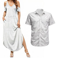 Samoa Lotu Tamaiti Couples Matching Summer Maxi Dress and Hawaiian Shirt Tribal Tatau with Siapo Pattern