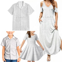 Samoa Lotu Tamaiti Family Matching Summer Maxi Dress and Hawaiian Shirt Tribal Tatau with Siapo Pattern