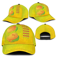 Hawaiian Mango Classic Cap Polynesian Art Pattern and Kakau Tattoo