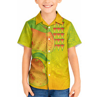 Hawaiian Mango Hawaiian Shirt Polynesian Art Pattern and Kakau Tattoo