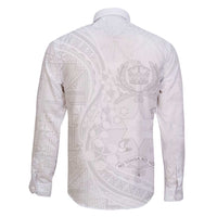 Tonga Faka Sepitema Family Matching Mermaid Dress and Hawaiian Shirt Ngatu Pattern with Plumeria and Hibiscus