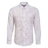 Tonga Faka Sepitema Family Matching Tank Maxi Dress and Hawaiian Shirt Ngatu Pattern with Plumeria and Hibiscus