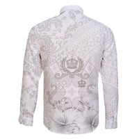 Tonga Faka Sepitema Family Matching Off Shoulder Short Dress and Hawaiian Shirt Ngatu and Floral Pattern with Blooming Hibiscus