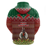 Vanuatu Christmas Hoodie Pig Tusk Beautiful Merry Xmas Snowflake LT03 - Polynesian Pride