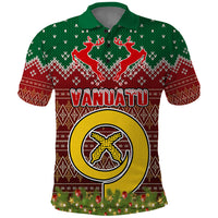 Vanuatu Christmas Polo Shirt Pig Tusk Beautiful Merry Xmas Snowflake LT03 Red - Polynesian Pride