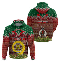 Personalised Vanuatu Christmas Hoodie Pig Tusk Beautiful Merry Xmas Snowflake LT03 - Polynesian Pride