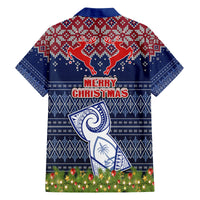 Guam Christmas Kid Hawaiian Shirt Chamorro Guam Tattoos Beautiful Merry Xmas Snowflake LT03 - Polynesian Pride