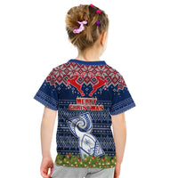 Guam Christmas Kid T Shirt Chamorro Guam Tattoos Beautiful Merry Xmas Snowflake LT03 - Polynesian Pride
