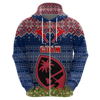 Personalised Guam Christmas Hoodie Chamorro Guam Tattoos Beautiful Merry Xmas Snowflake LT03 - Polynesian Pride