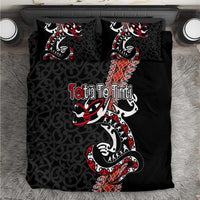 Aotearoa Toitu Te Tiriti Bedding Set Maori Taniwha Haka - Honour the Treaty LT03