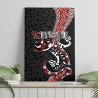 Aotearoa Toitu Te Tiriti Canvas Wall Art Maori Taniwha Haka - Honour the Treaty LT03