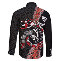 Aotearoa Toitu Te Tiriti Family Matching Short Sleeve Bodycon Dress and Hawaiian Shirt Maori Taniwha Haka - Honour the Treaty LT03 - Polynesian Pride