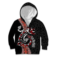 Aotearoa Toitu Te Tiriti Kid Hoodie Maori Taniwha Haka - Honour the Treaty LT03