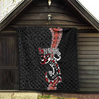 Aotearoa Toitu Te Tiriti Quilt Maori Taniwha Haka - Honour the Treaty LT03 - Polynesian Pride