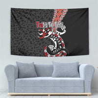 Aotearoa Toitu Te Tiriti Tapestry Maori Taniwha Haka - Honour the Treaty LT03