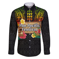 Hawaii Pan-Pacific Festival Family Matching Summer Maxi Dress and Hawaiian Shirt Hawaiian Elements and Polynesian Tattoo