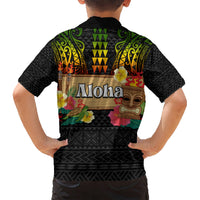 Hawaii Pan-Pacific Festival Kid Hawaiian Shirt Hawaiian Elements and Polynesian Tattoo