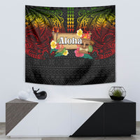 Hawaiian Elements and Polynesian Tattoo Tapestry