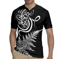 New Zealand Octopus Tattoo and Fern Rugby Jersey Maori Pattern