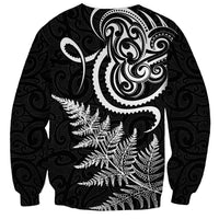 New Zealand Octopus Tattoo and Fern Sweatshirt Maori Pattern LT03 - Polynesian Pride