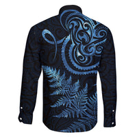 New Zealand Octopus Tattoo and Fern Family Matching Summer Maxi Dress and Hawaiian Shirt Maori Pattern Matariki Style LT03 - Polynesian Pride