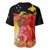 Papua New Guinea Independence Day Baseball Jersey Happy Anniversary 50th Bird-of-paradise Melanesian Tattoos LT03 - Polynesian Pride