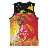 Papua New Guinea Independence Day Basketball Jersey Happy Anniversary 50th Bird-of-paradise Melanesian Tattoos - Polynesian Pride