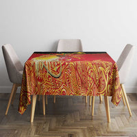 Papua New Guinea Independence Day Tablecloth Happy Anniversary 50th Bird-of-paradise Melanesian Tattoos LT03 - Polynesian Pride