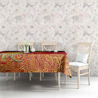 Papua New Guinea Independence Day Tablecloth Happy Anniversary 50th Bird-of-paradise Melanesian Tattoos LT03 - Polynesian Pride