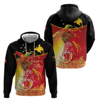 Papua New Guinea Independence Day Zip Hoodie Happy Anniversary 50th Bird-of-paradise Melanesian Tattoos LT03 - Polynesian Pride