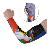New Caledonia Arm Sleeves Kagu Bird and The Seal with Melanesian Culture - Polynesian Pride