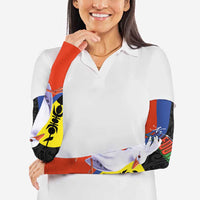 New Caledonia Arm Sleeves Kagu Bird and The Seal with Melanesian Culture - Polynesian Pride